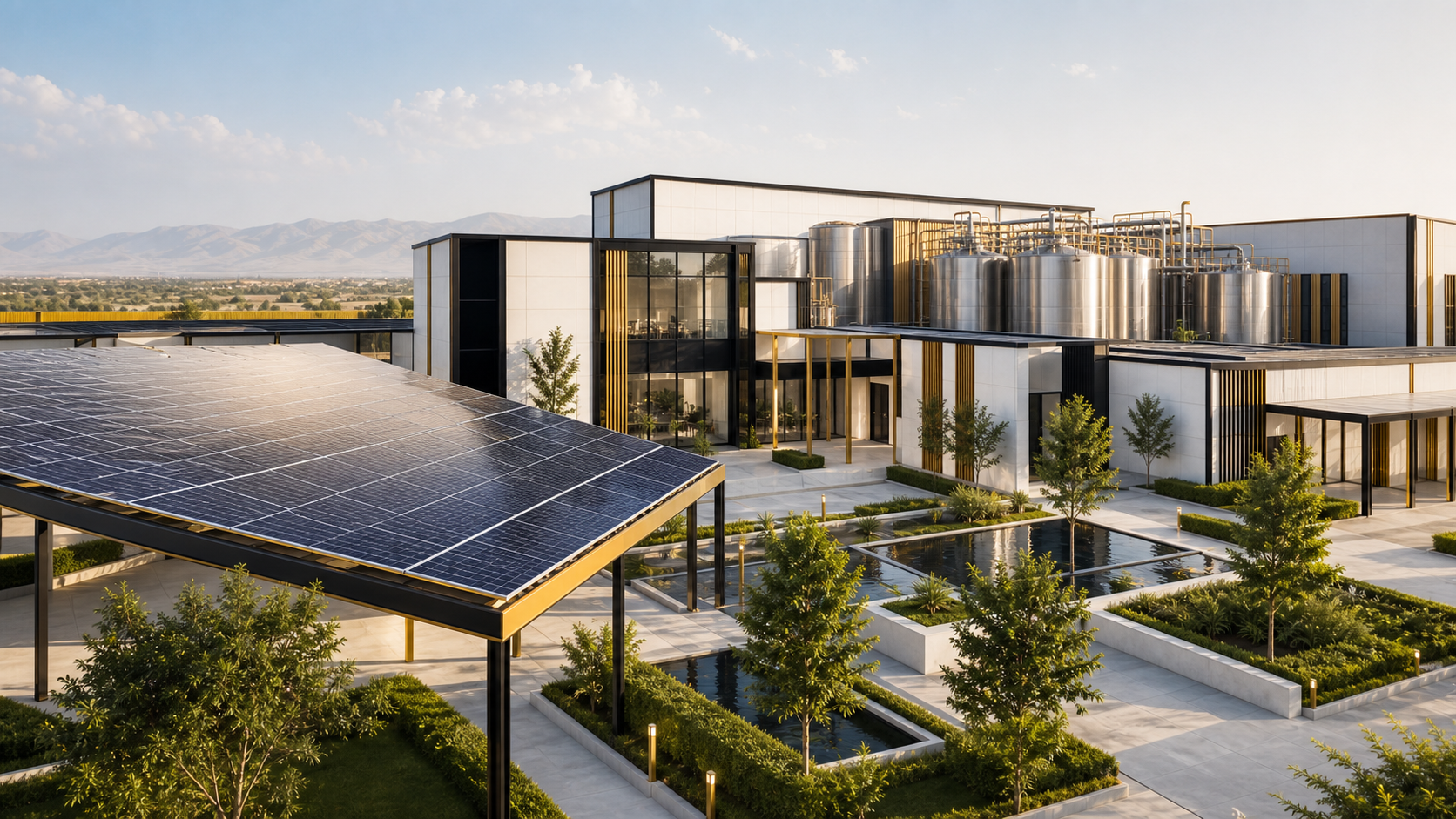 Sustainable bottling campus